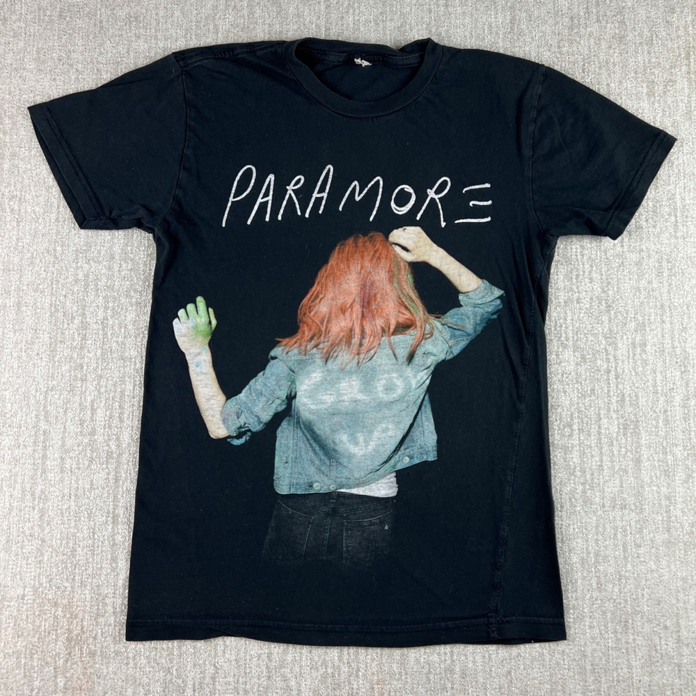 Paramore Graphic T-Shirt Mens Small Black Hayley Williams 2000s Band Scene Music